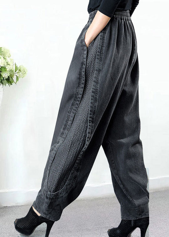 Plus Size Harem Denim Broek met Zakken 3