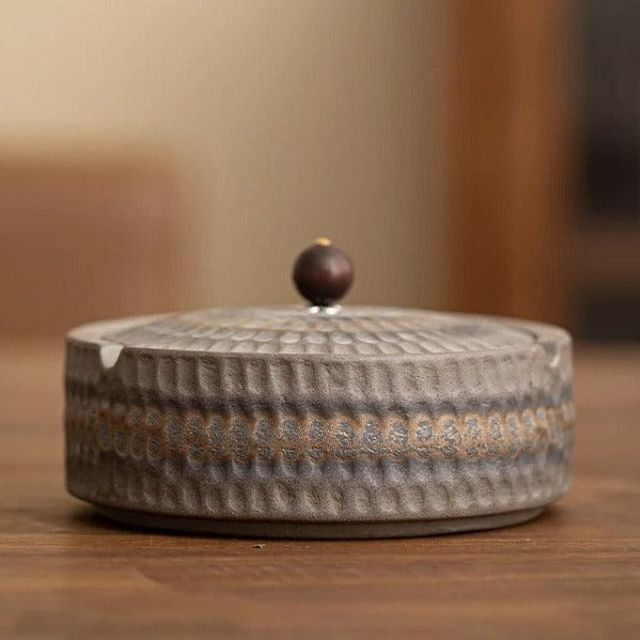 Retro Asbak met Deksel voor Binnen en Buiten 12
