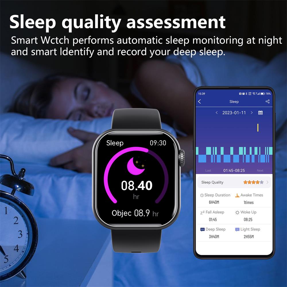 Smartwatch Met Fitnesstracker En Gezondheidsmonitor Modern Design 4