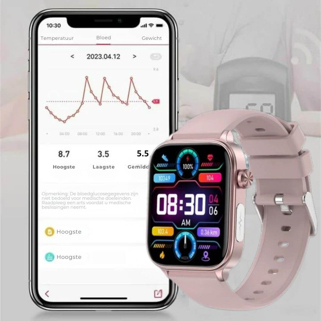 Smartwatch voor Senioren met Gezondheidsmonitoring en GPS 6
