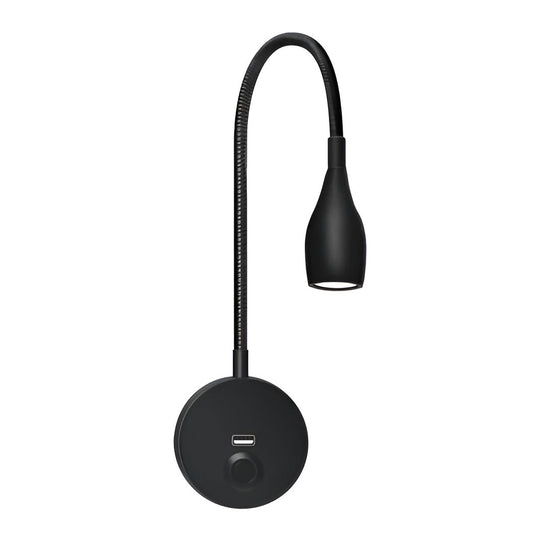 Staande Leeslamp LED Verstelbaar met USB-oplaadpoort voor Bed of Bureau 5