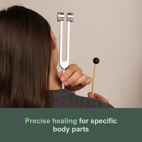 Stemvork 128Hz voor Trillingstherapie 0
