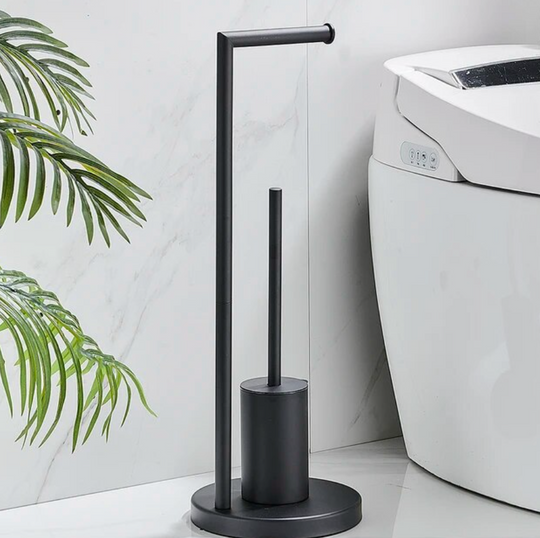 Toiletrolhouder en Borstel Duo voor Moderne Badkamer 0