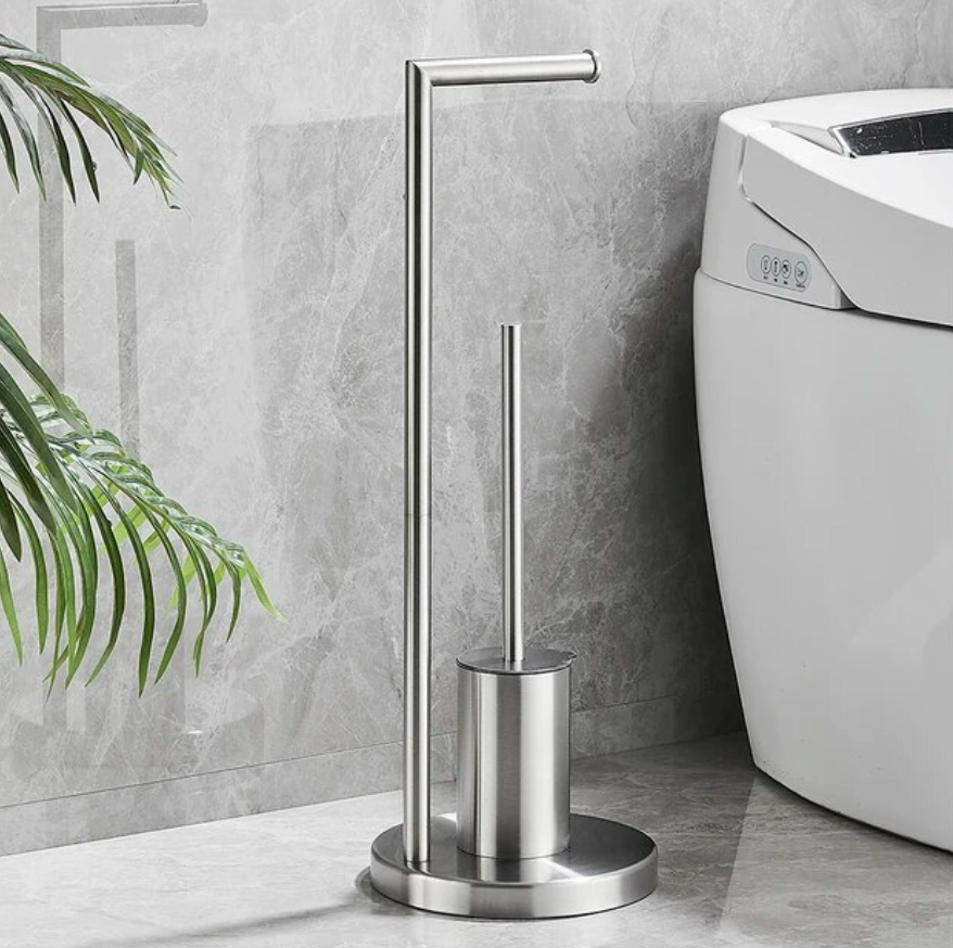 Toiletrolhouder en Borstel Duo voor Moderne Badkamer 1