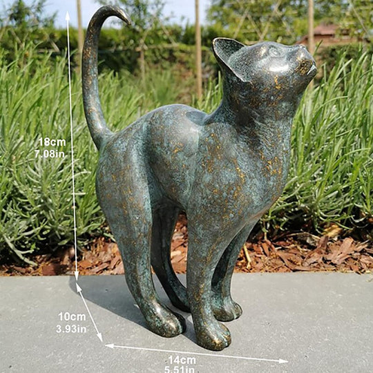 Tuinkat Standbeeld Weerbestendig Decor Ornament 3