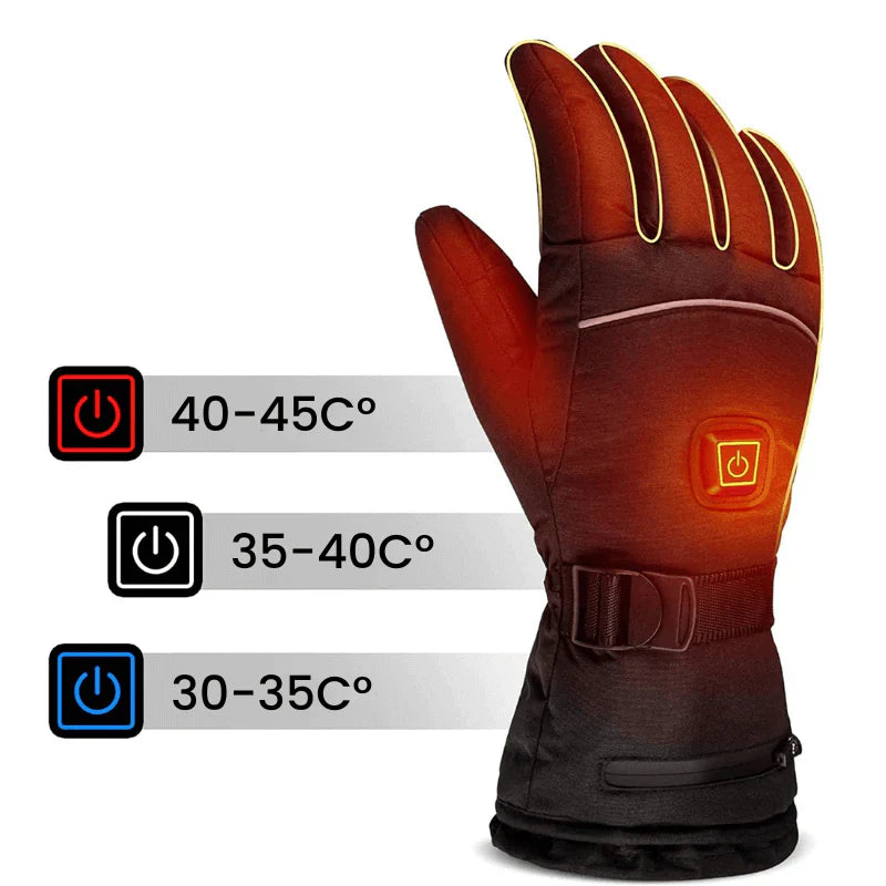 Unisex Elektrisch Verwarmde Handschoenen met Touchscreen Functie 3