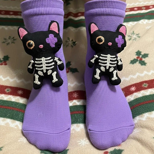 Unisex Huissokken met 3D Dierenaccent en Antislipzool 13