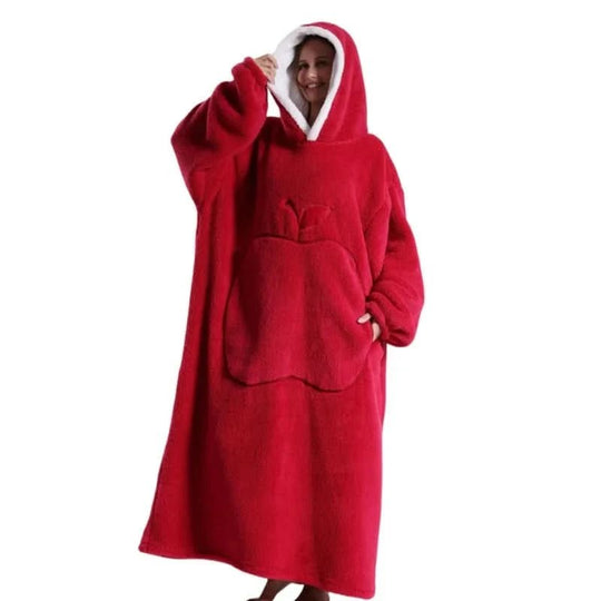 Unisex Oversized Fleece Hoodie voor Comfortabele Ontspanning 16