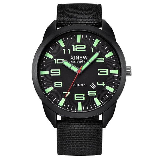Unisex Quartz Horloge met Lichtgevende Wijzerplaat 0