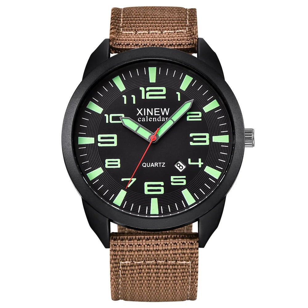 Unisex Quartz Horloge met Lichtgevende Wijzerplaat 3