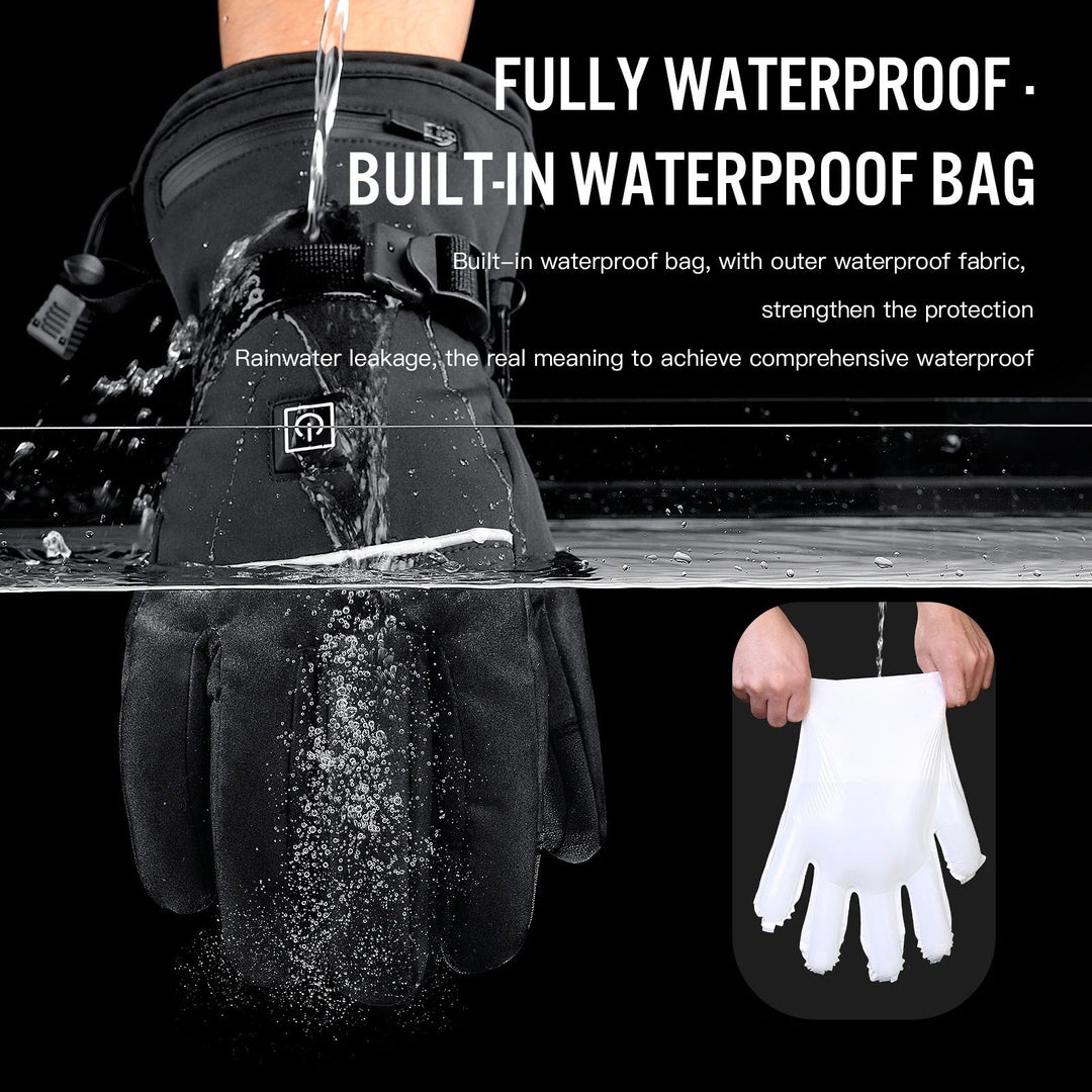 Unisex Verwarmde Handschoenen met Touchscreenfunctie en Waterdicht Ontwerp 3