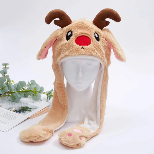 Unisex Wintermuts met Beweegbare Oren voor Feestelijke Gelegenheden 22