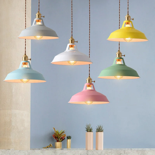 Vintage Hanglamp Metalen Design 1