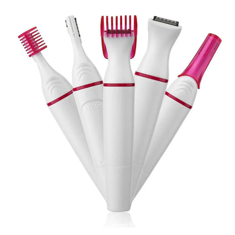 Vrouwen Elektrische Epilator 5-in-1 voor Haarverwijdering 0