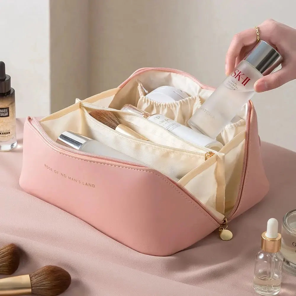 Vrouwen Make-up Organizer Met Ritssluiting Compact Design 10