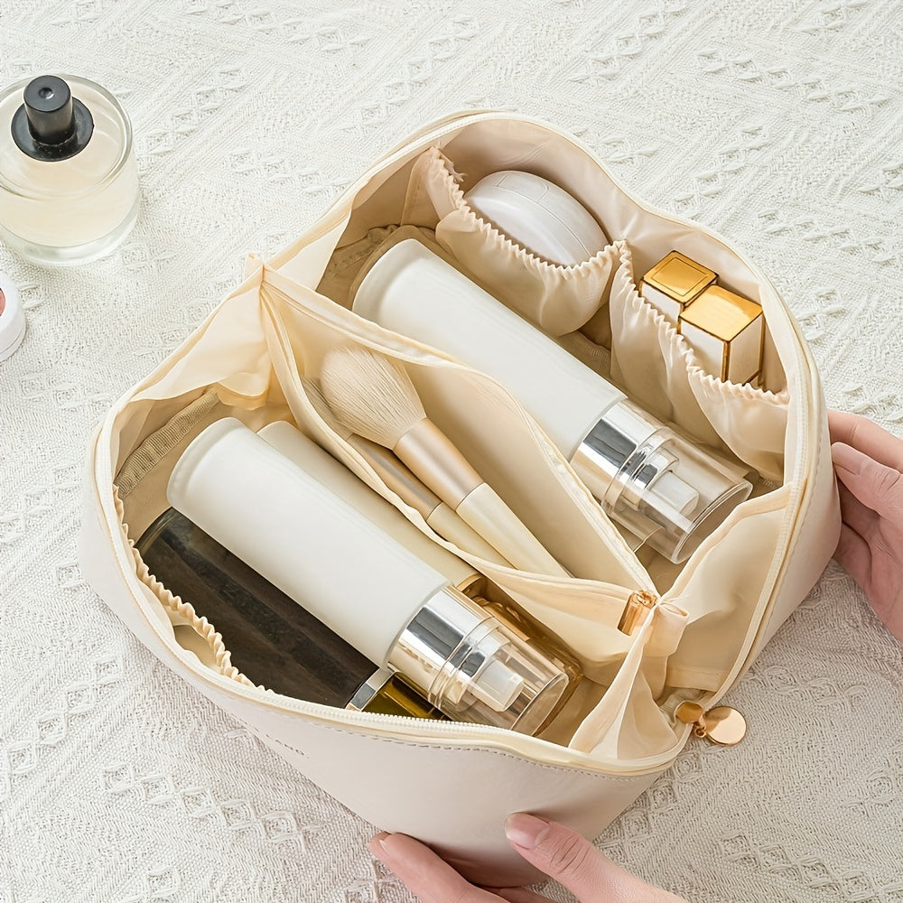 Vrouwen Make-up Organizer Met Ritssluiting Compact Design 2