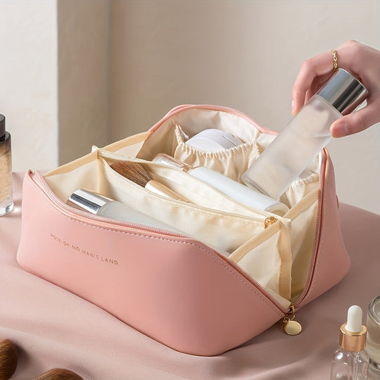Vrouwen Make-up Organizer Met Ritssluiting Compact Design 5