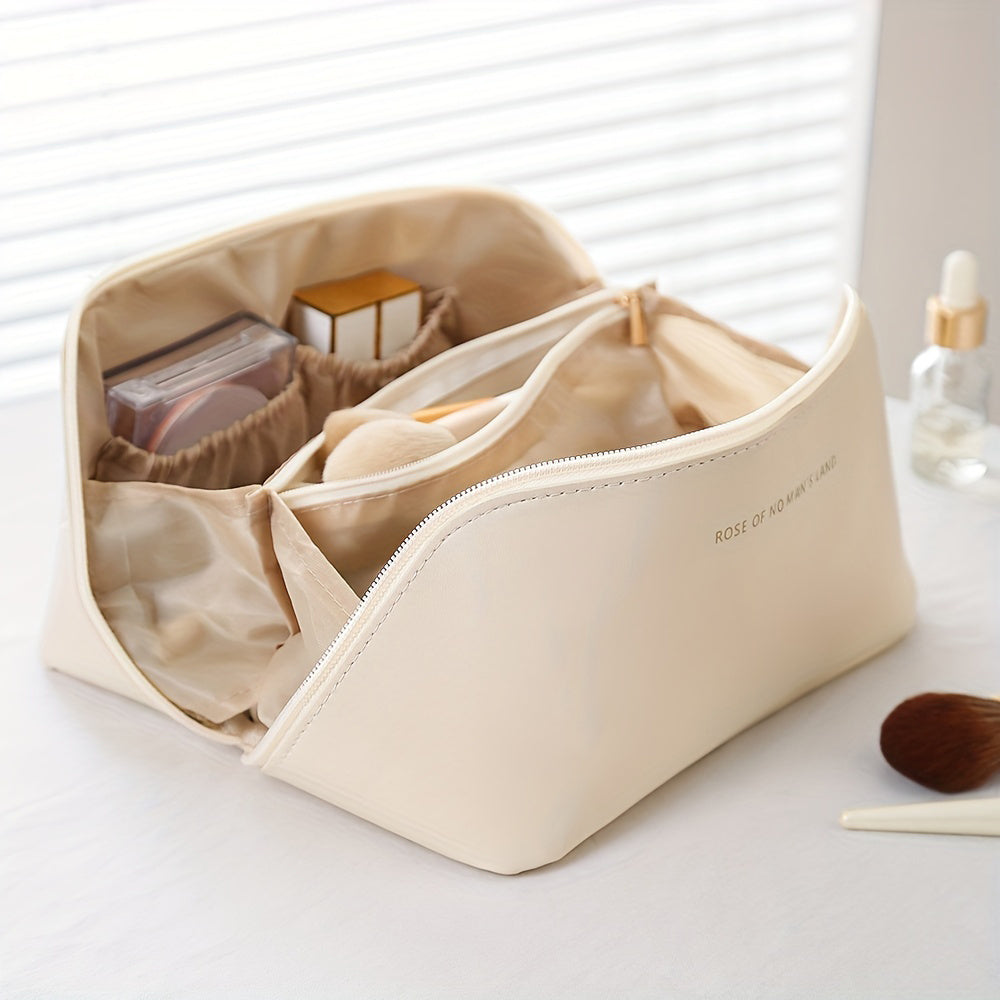 Vrouwen Make-up Organizer Met Ritssluiting Compact Design 6