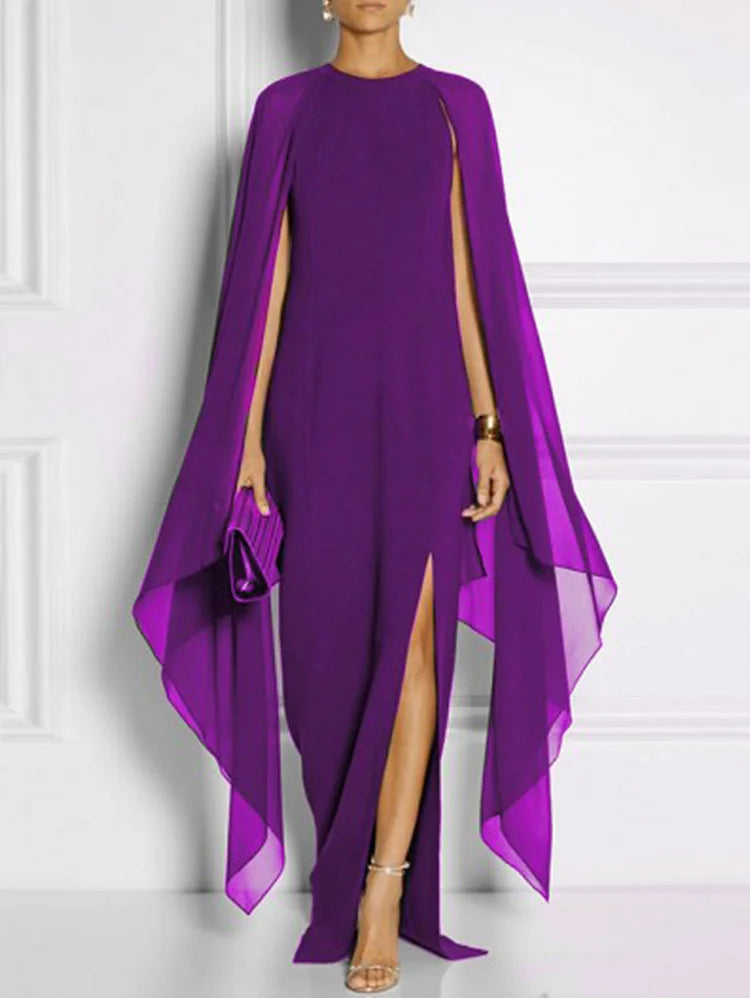 Vrouwen Maxi Jurk Met Dijsplitzoom 3