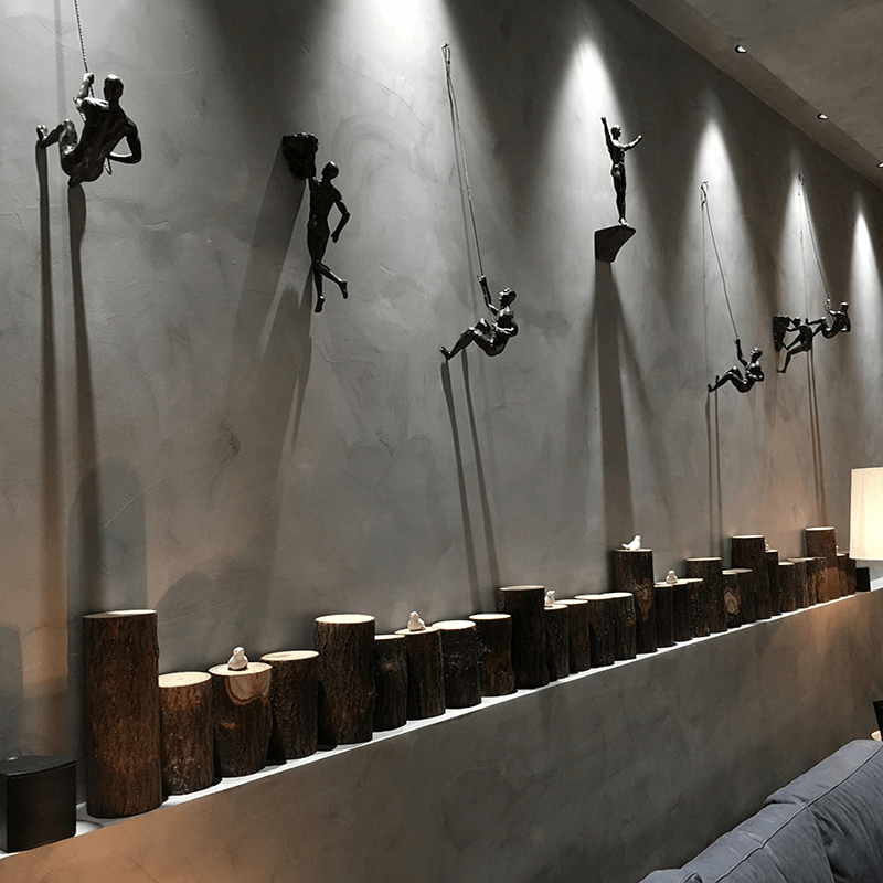Wanddecoratie Set Klimmende Man Creatief 2