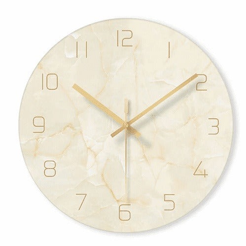 Wandklok Marmerstijl Tijdloos Design 6