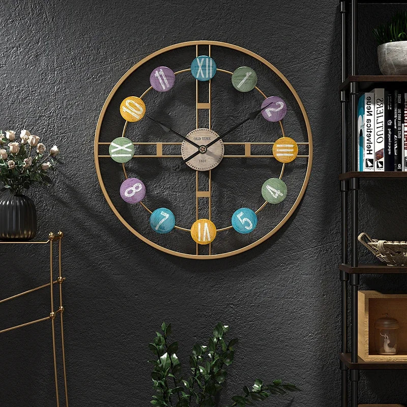 Wandklok Met Romeinse Cijfers 3D Stijlvol 1