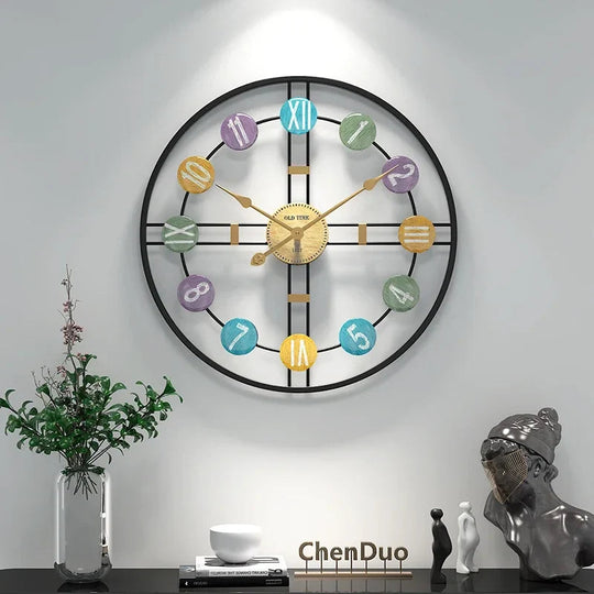 Wandklok Met Romeinse Cijfers 3D Stijlvol 4
