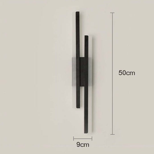 Wandlamp Zwart LED Minimalistisch Ontwerp voor Binnenverlichting 10