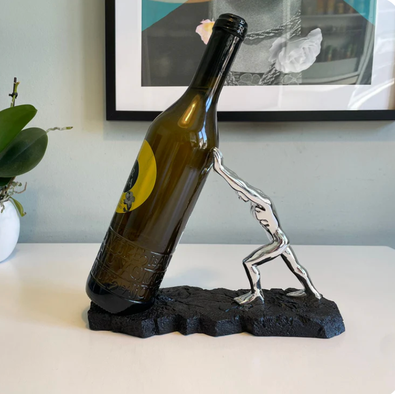 Wijnfleshouder Creatief Metalen Design 2