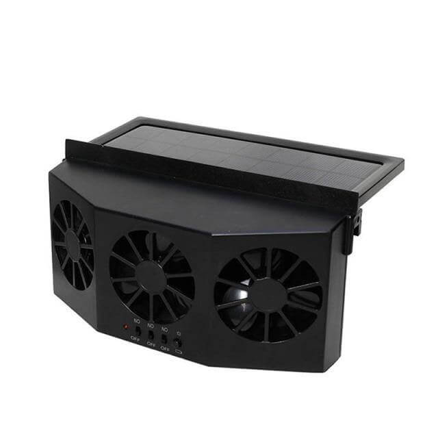 Zonne-energie Auto Ventilator Voor Efficiënte Luchtcirculatie 0