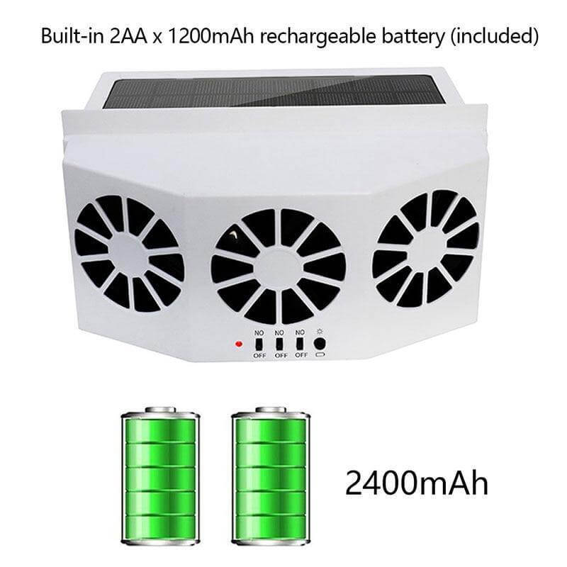 Zonne-energie Auto Ventilator Voor Efficiënte Luchtcirculatie 5