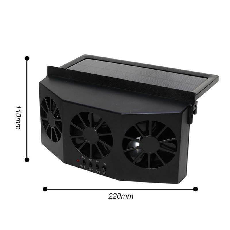 Zonne-energie Auto Ventilator Voor Efficiënte Luchtcirculatie 6