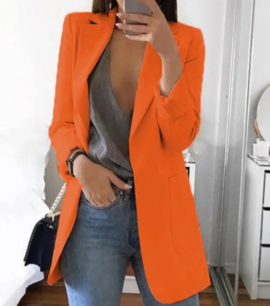 Zwarte Blazer Dames Moderne Stijl voor Casual en Formele Gelegenheden 3
