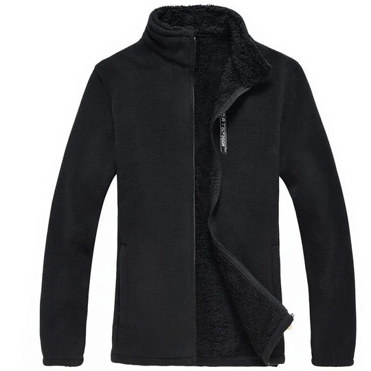 Heren fleece gevoerde jas met rits