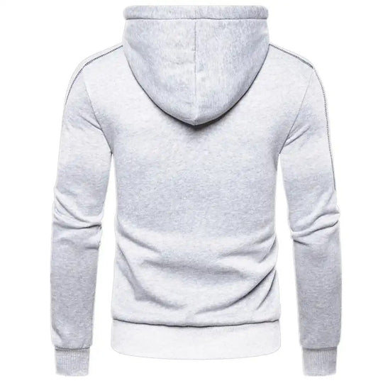 Pullover met capuchon en rits voor heren
