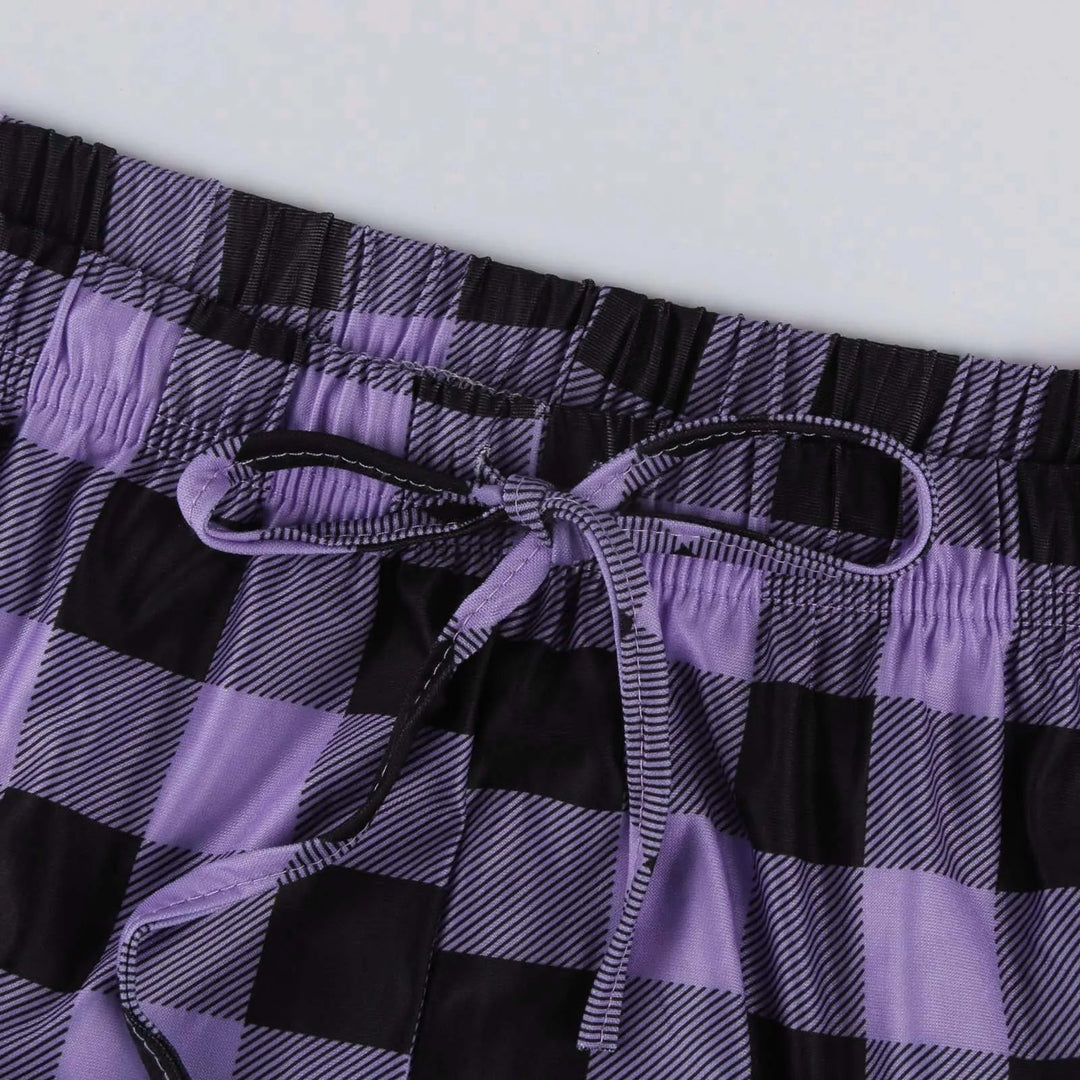 Geruite pyjama voor dames