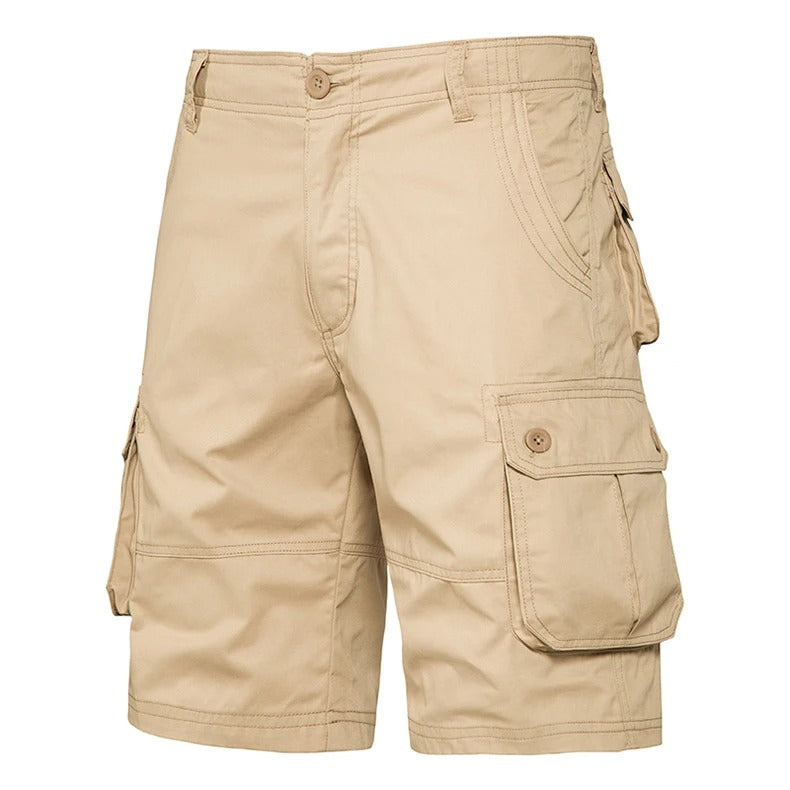 Katoenen zomerse cargoshort voor heren