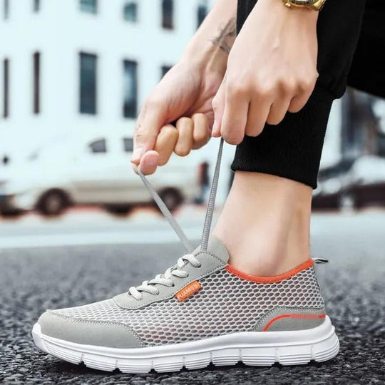 Ademende herensneakers van mesh