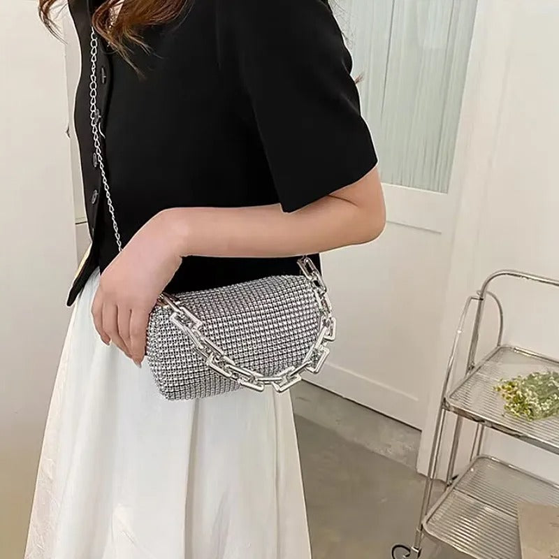 Allover Strass Bucket Bag