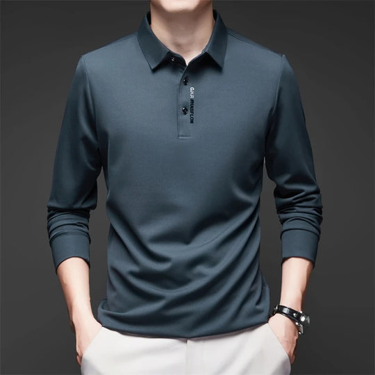 Heren casual shirt met lange mouwen