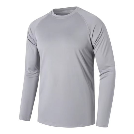 Katoenen heren-T-shirt met lange mouwen