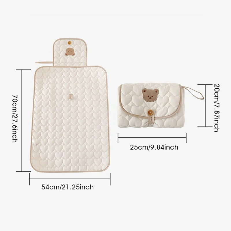 Opvouwbare luierwisselaar voor baby's