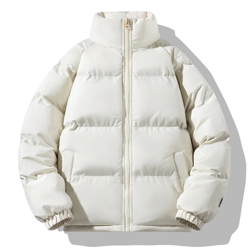 Heren Dikke Fleece Staande Kraag Jas