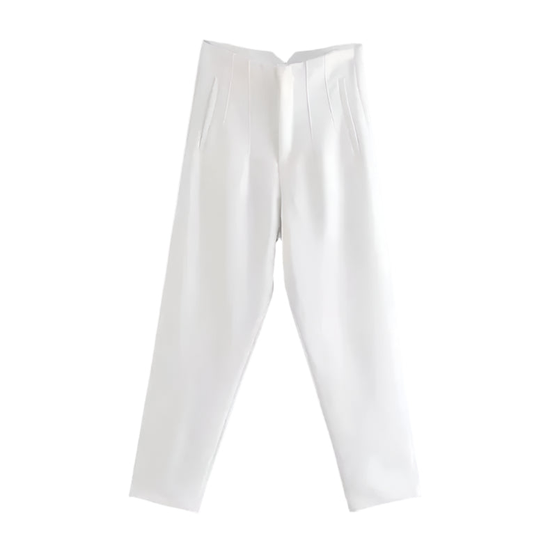 Dames hoge taille potloodbroek
