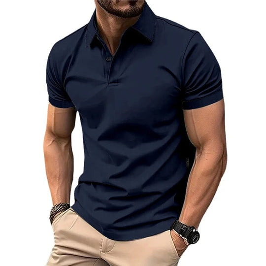 Lichtgewicht casual poloshirt voor heren