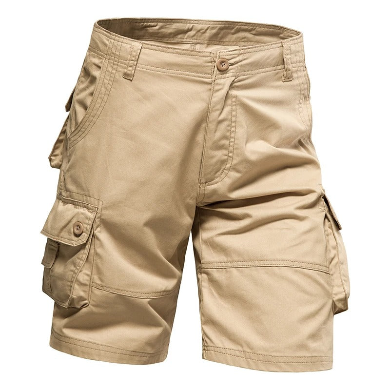 Katoenen zomerse cargoshort voor heren