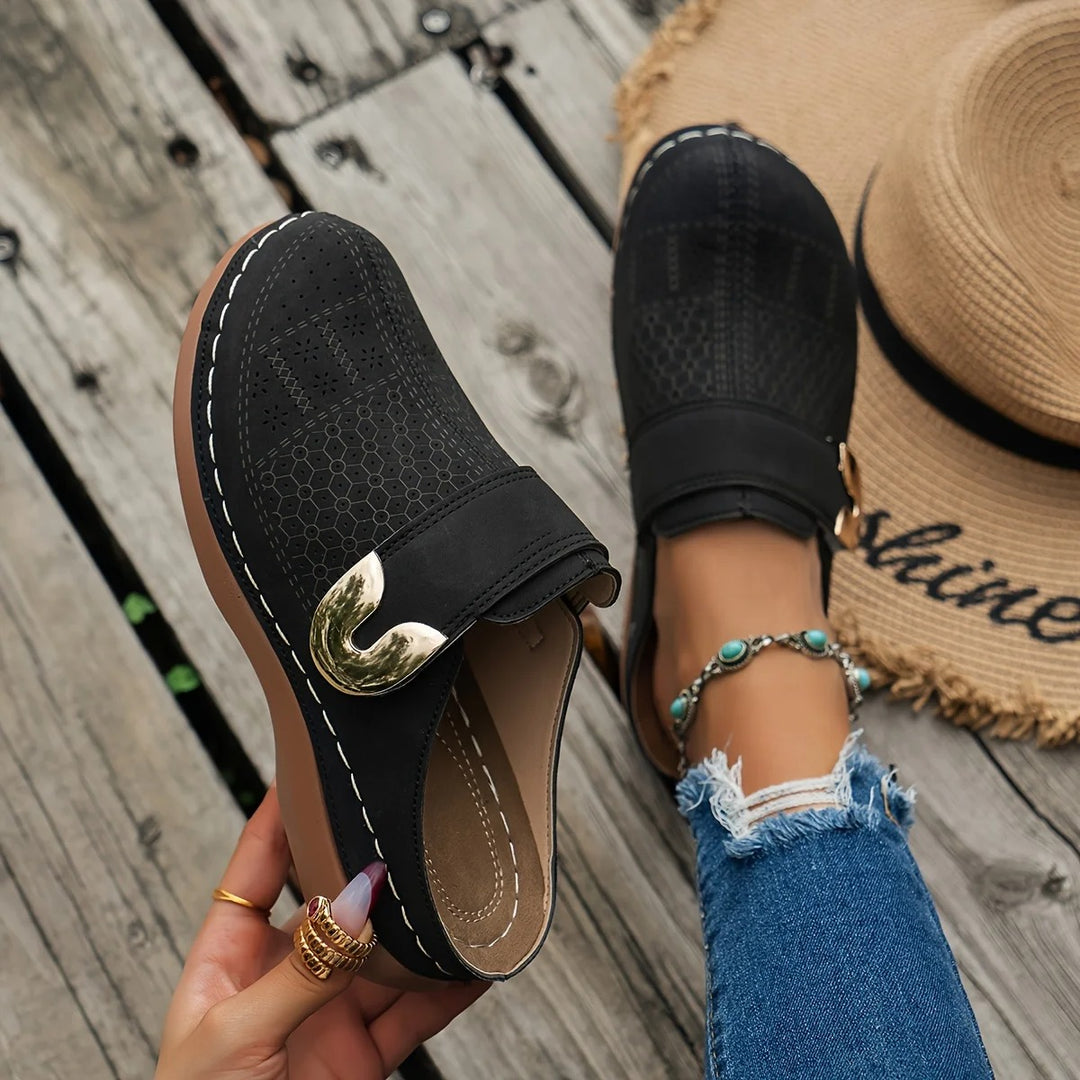 Vrouwen Slip-On Wedge Platform Sandalen