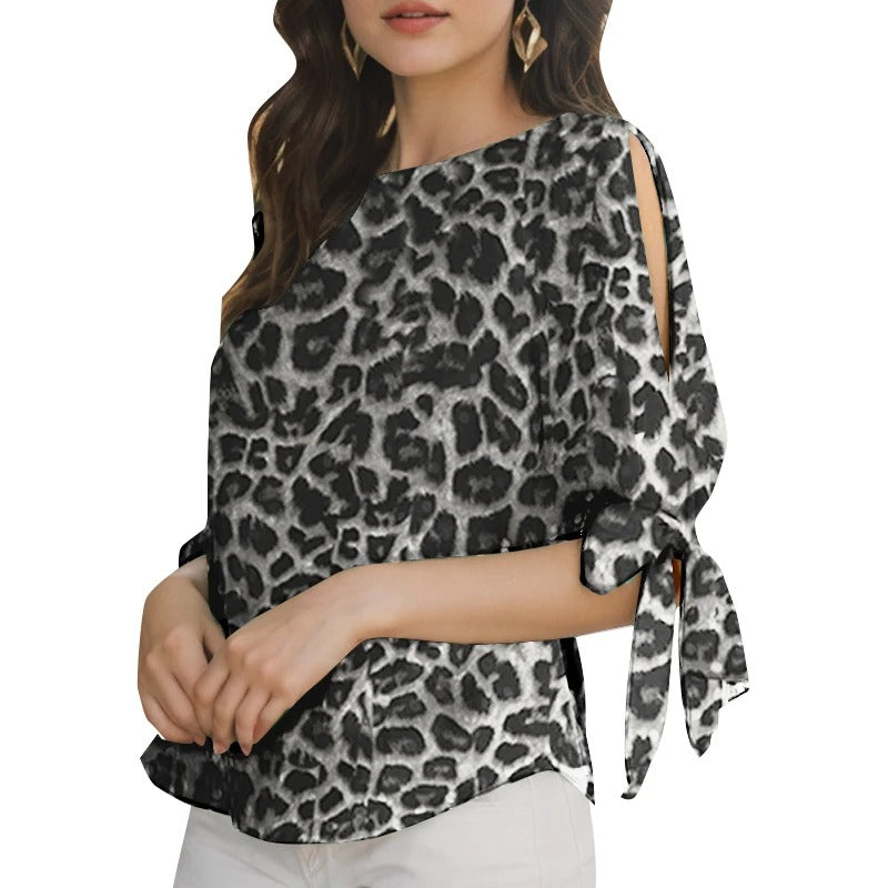 Damesblouse met luipaardprint