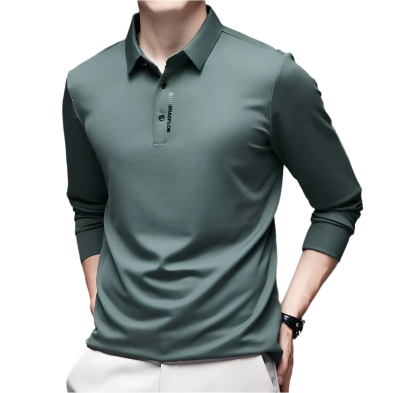 Heren casual shirt met lange mouwen
