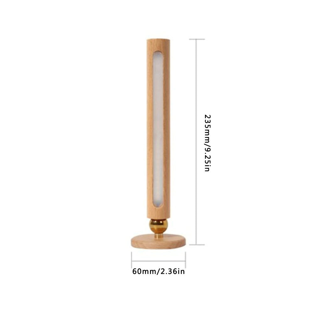 LED 360° draaibare houten wandlamp